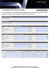 Checkliste Smart Plant Controller