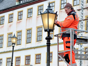 CONPOWER rüstet die Beleuchtung in Gotha auf LED um
